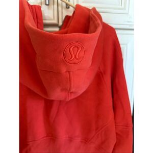 Lululemon Women's Scuba Half Zip Oversized Hoodie Orange Size M/L